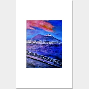 Napoli Magenta Sunrise Posters and Art